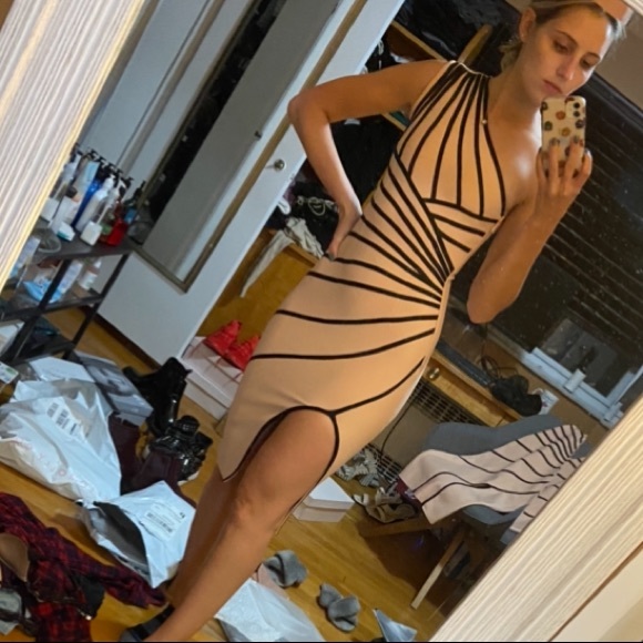 One Shoulder Bodycon Dress - Picture 1 of 5